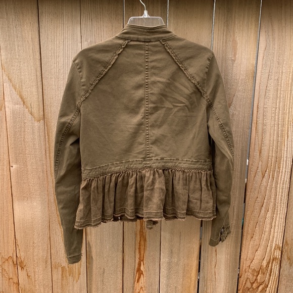 Free People military jacket romantic army green - Picture 8 of 9
